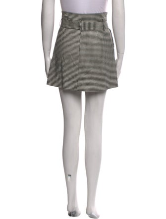 Alice + Olivia Houndstooth Print Mini Skirt
