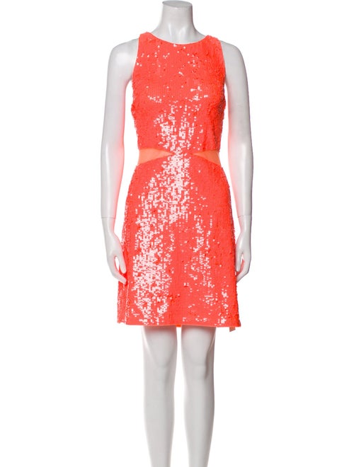 Alice + Olivia Crew Neck Mini Dress