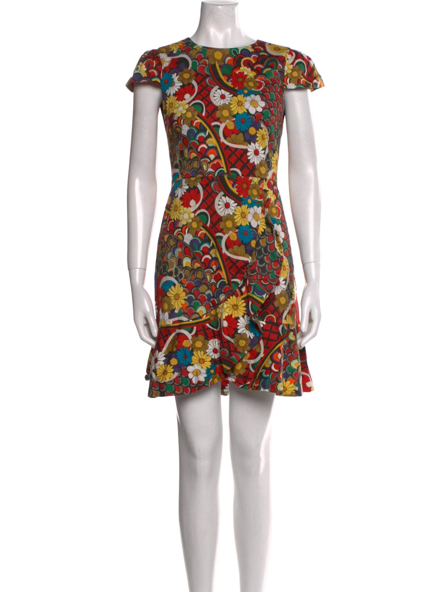 Alice + Olivia Floral Print Mini Dress