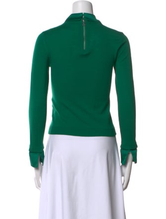 Alice + Olivia Wool Long Sleeve Polo