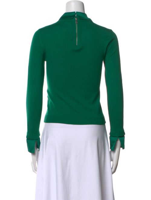 Alice + Olivia Wool Long Sleeve Polo