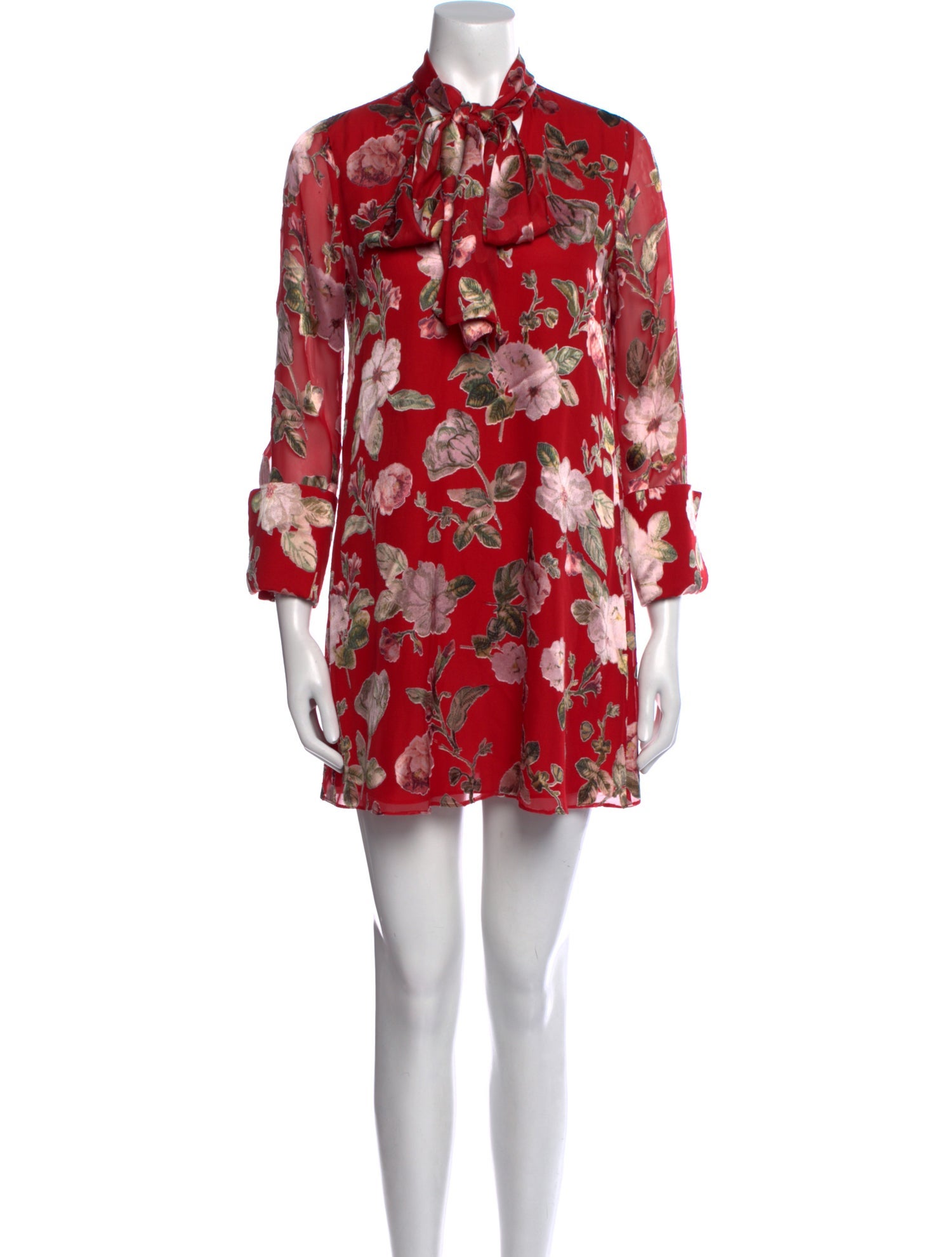 Alice + Olivia Floral Print Mini Dress