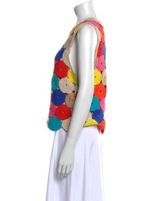 Alice + Olivia Patterned Scoop Neck Top