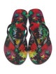 Alice + Olivia Rubber Printed Flip Flops