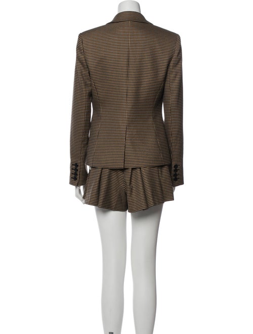 Alice + Olivia Striped Pleated Accents Short Set