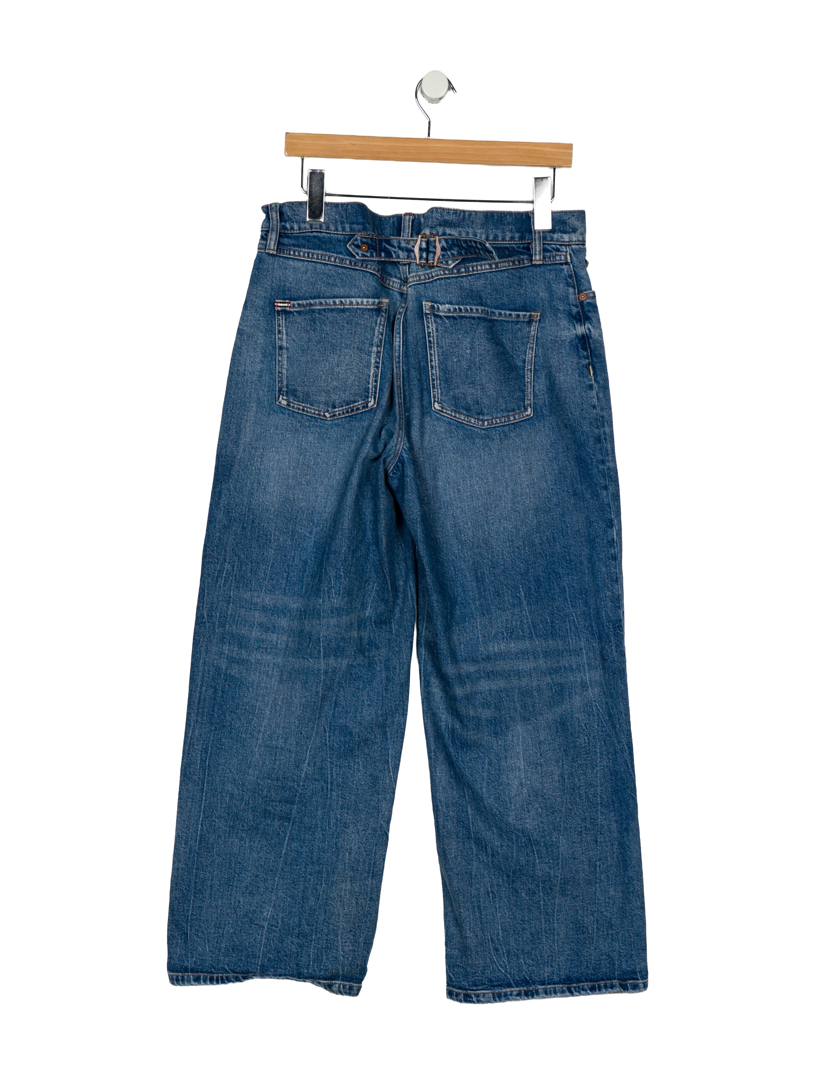 Alice + Olivia Mid-Rise Wide Leg Jeans