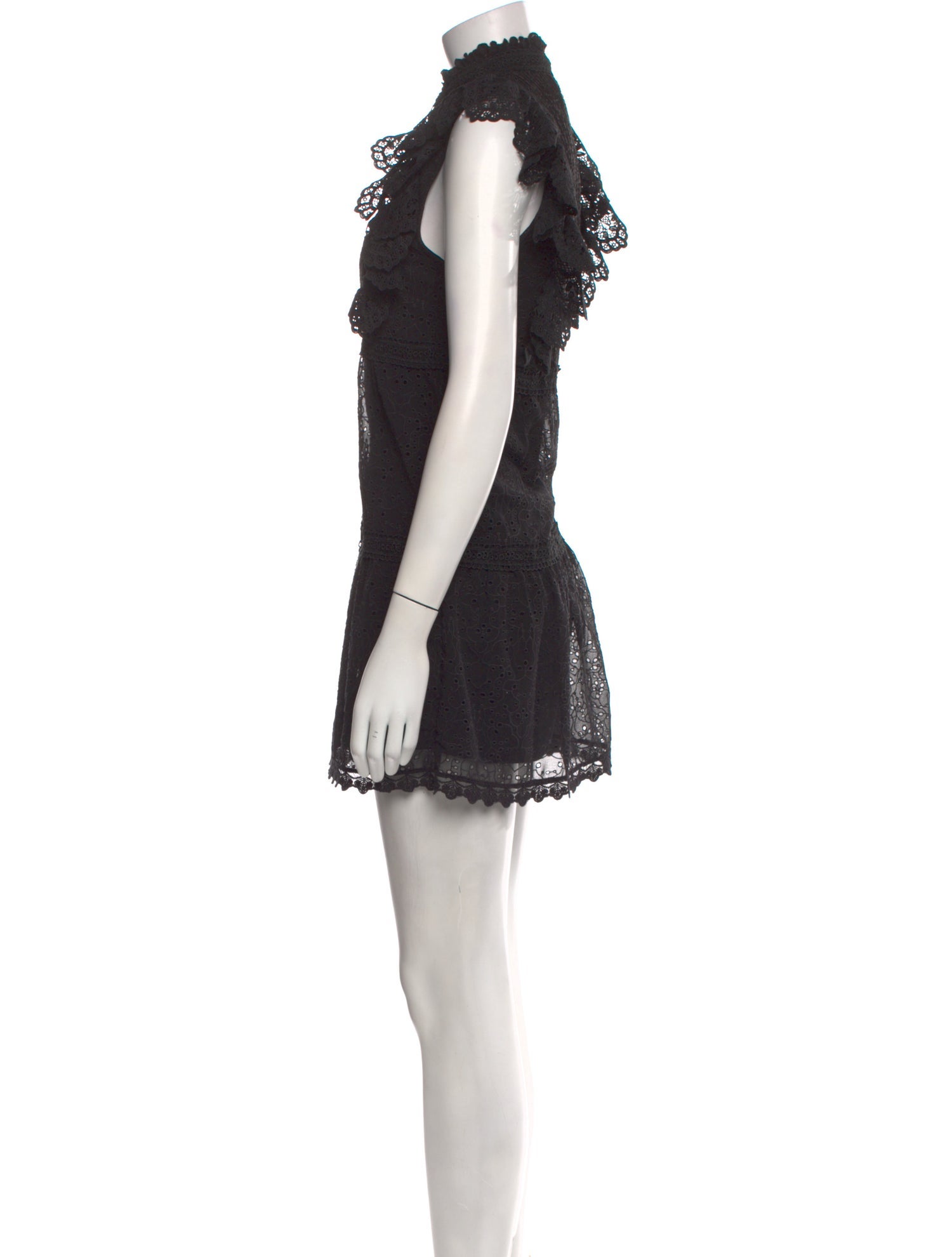 Alice + Olivia Mock Neck Mini Dress