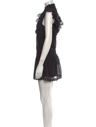 Alice + Olivia Mock Neck Mini Dress