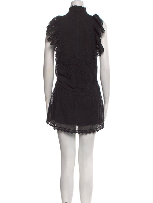 Alice + Olivia Mock Neck Mini Dress