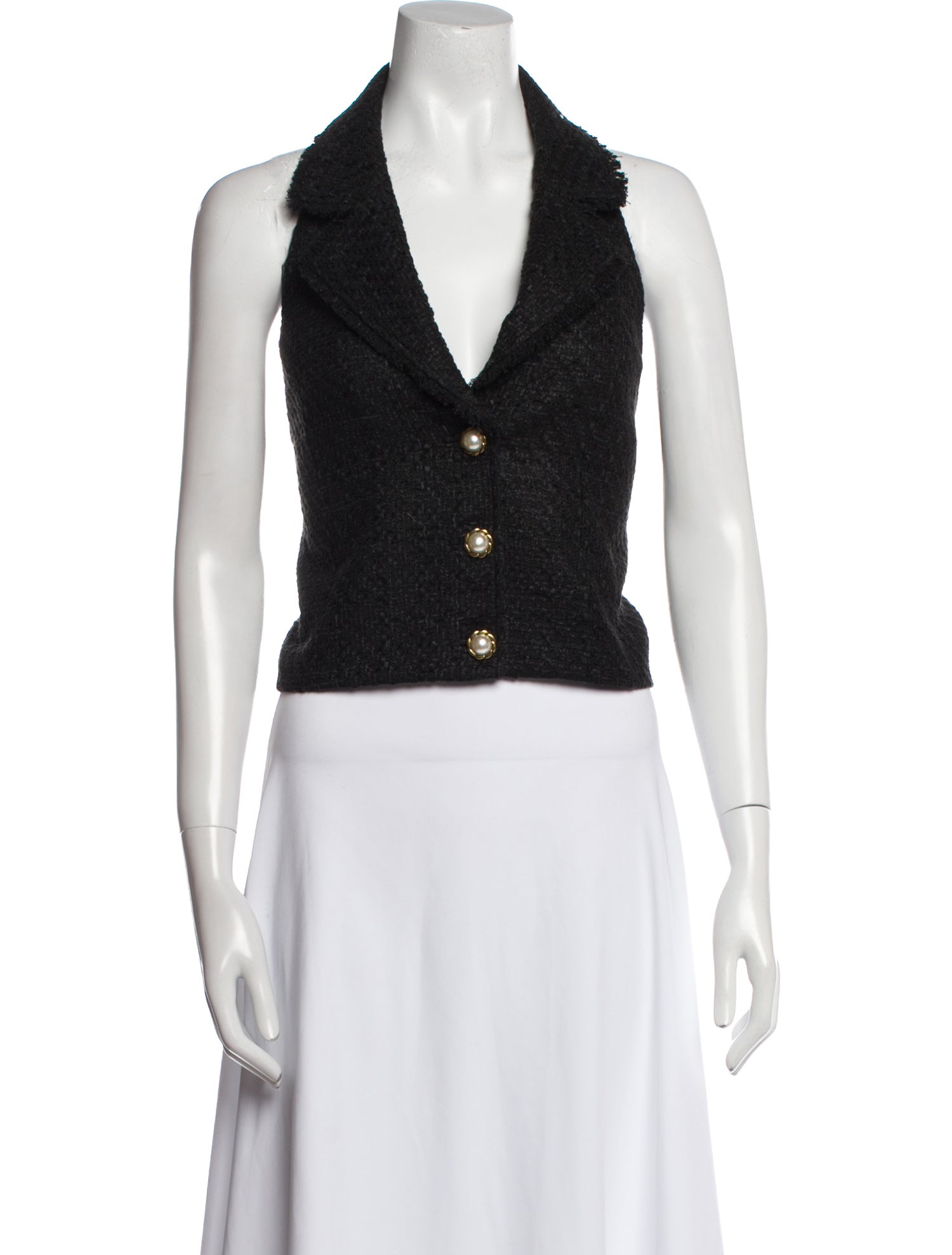 Alice + Olivia Halterneck Sleeveless Crop Top