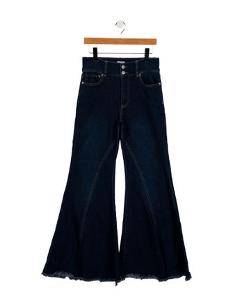 Alice + Olivia High-Rise Wide Leg Jeans