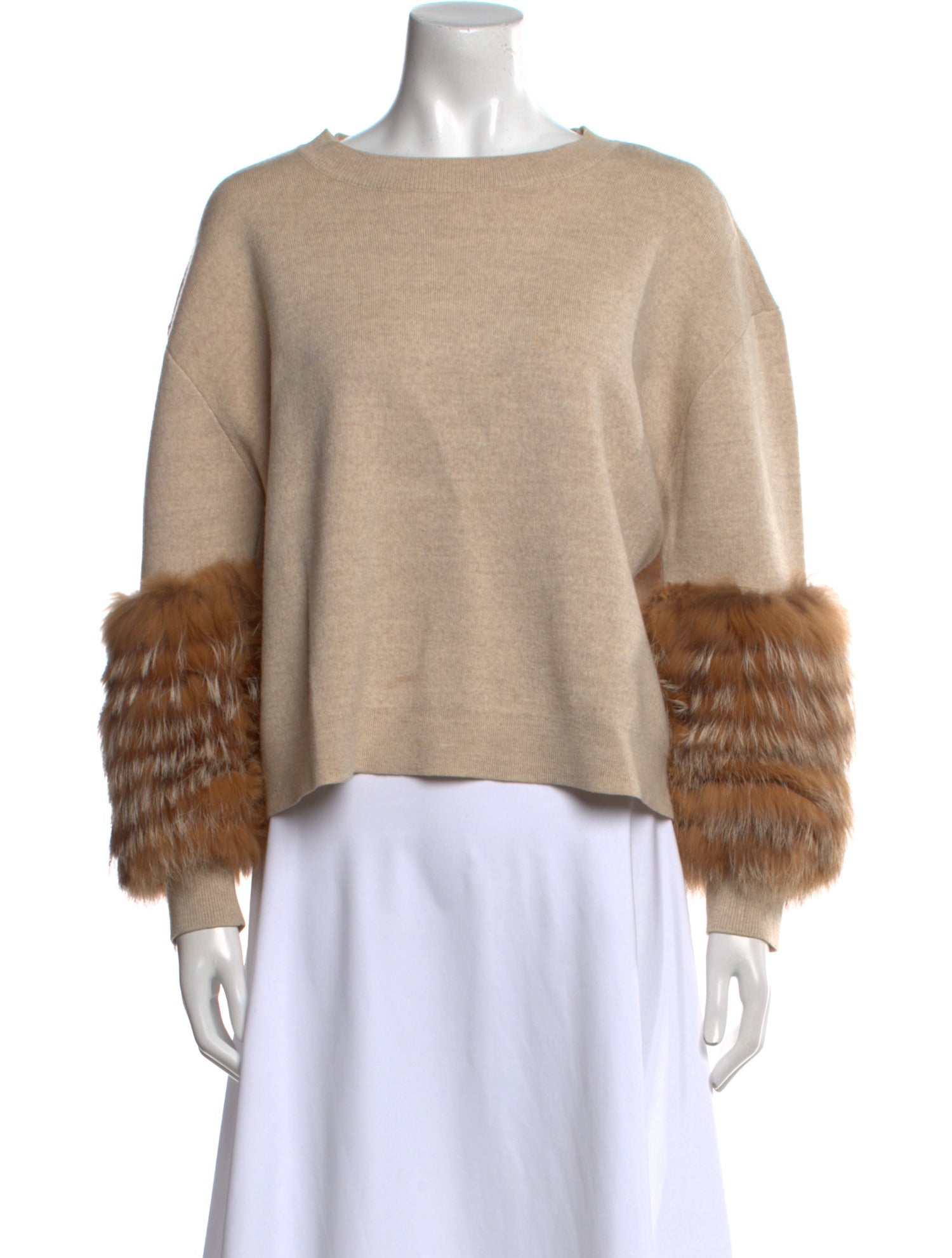 Alice + Olivia Wool Colorblock Pattern Sweater