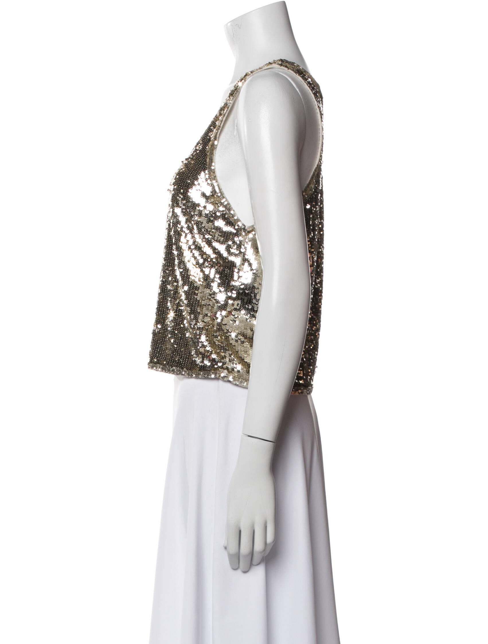 Alice + Olivia Nylon Patterned Crop Top