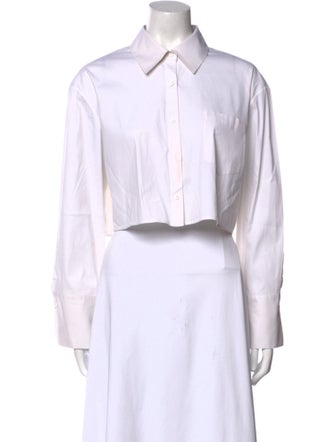 Alice + Olivia Long Sleeve Crop Top