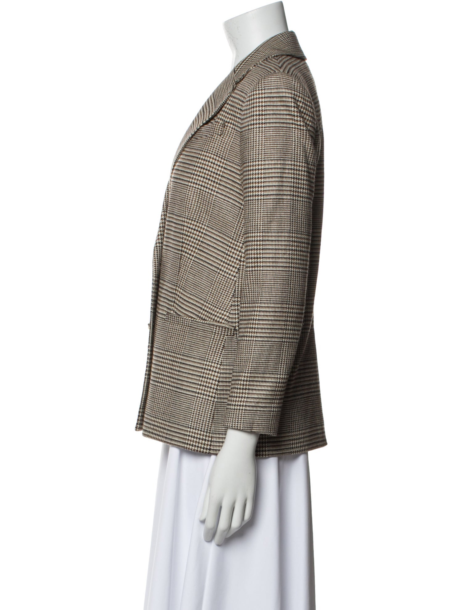 Alice + Olivia Plaid Print Blazer