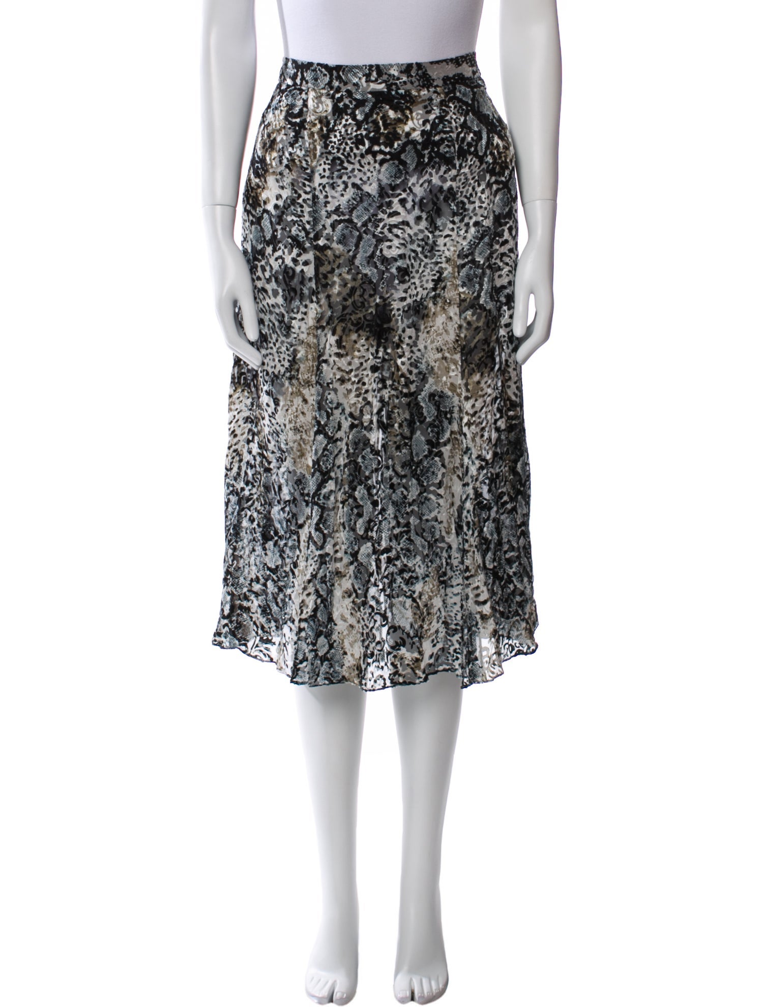 Alice + Olivia Printed Midi Length Skirt