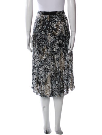 Alice + Olivia Printed Midi Length Skirt