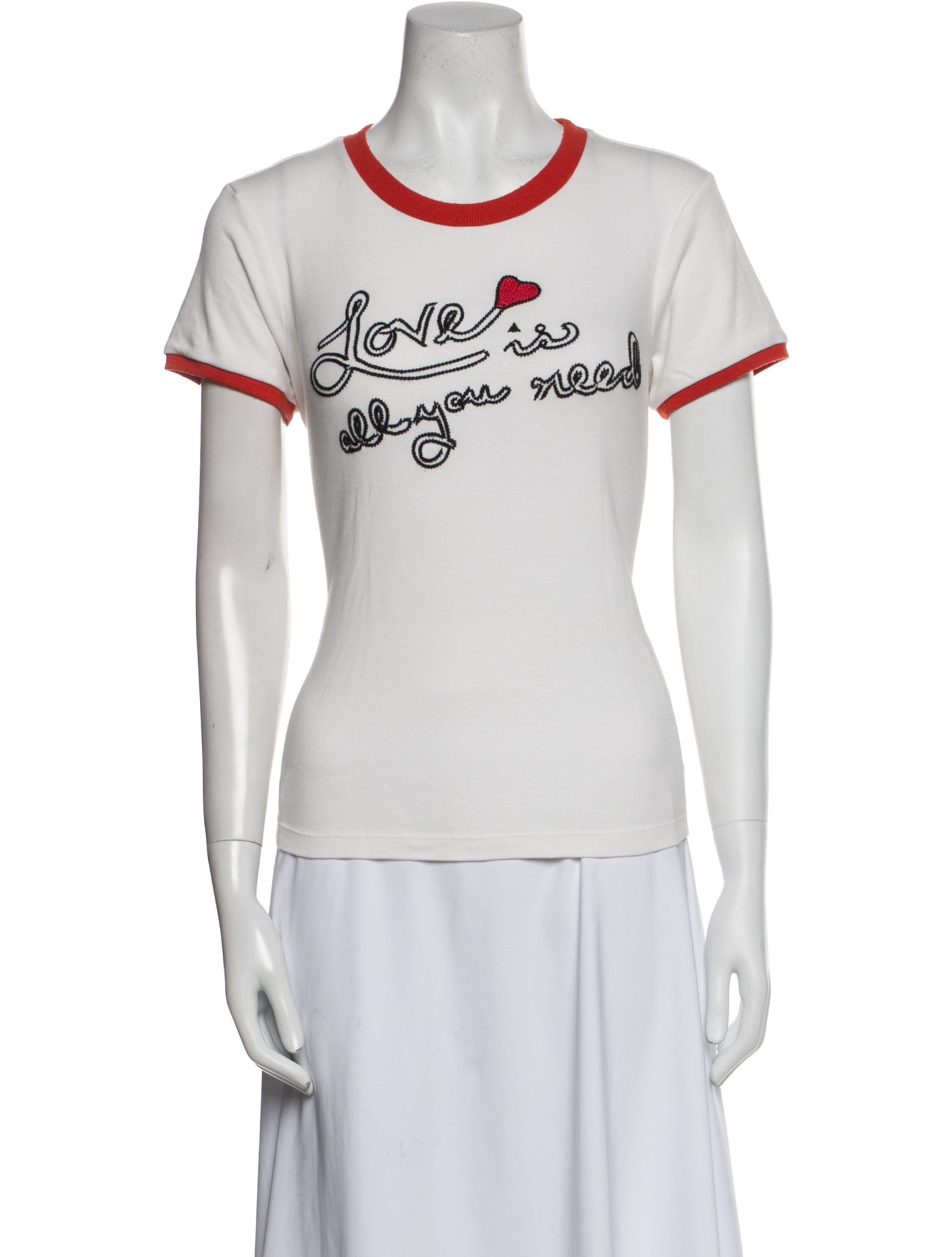 Alice + Olivia Graphic Print Crew Neck T-Shirt