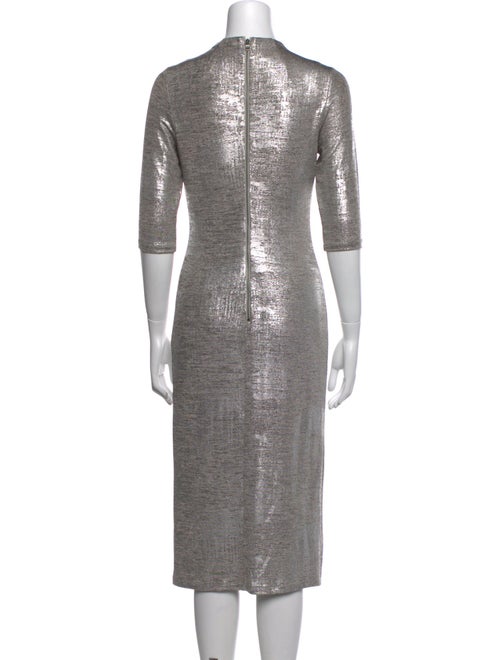 Alice + Olivia Mock Neck Midi Length Dress