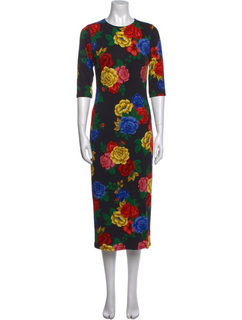 Alice + Olivia Floral Print Long Dress