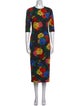 Alice + Olivia Floral Print Long Dress