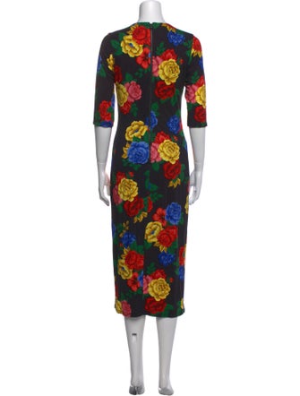 Alice + Olivia Floral Print Long Dress