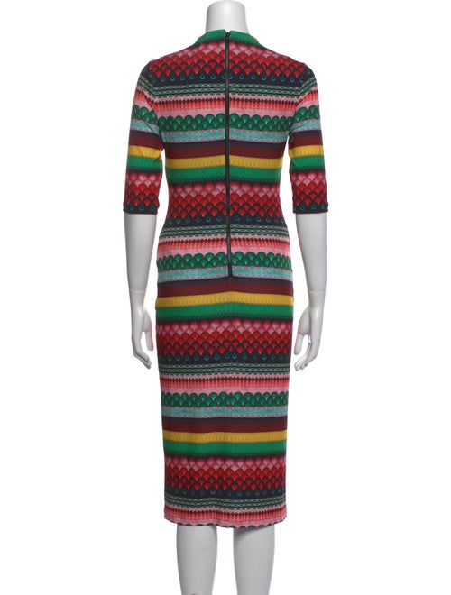 Alice + Olivia Striped Midi Length Dress