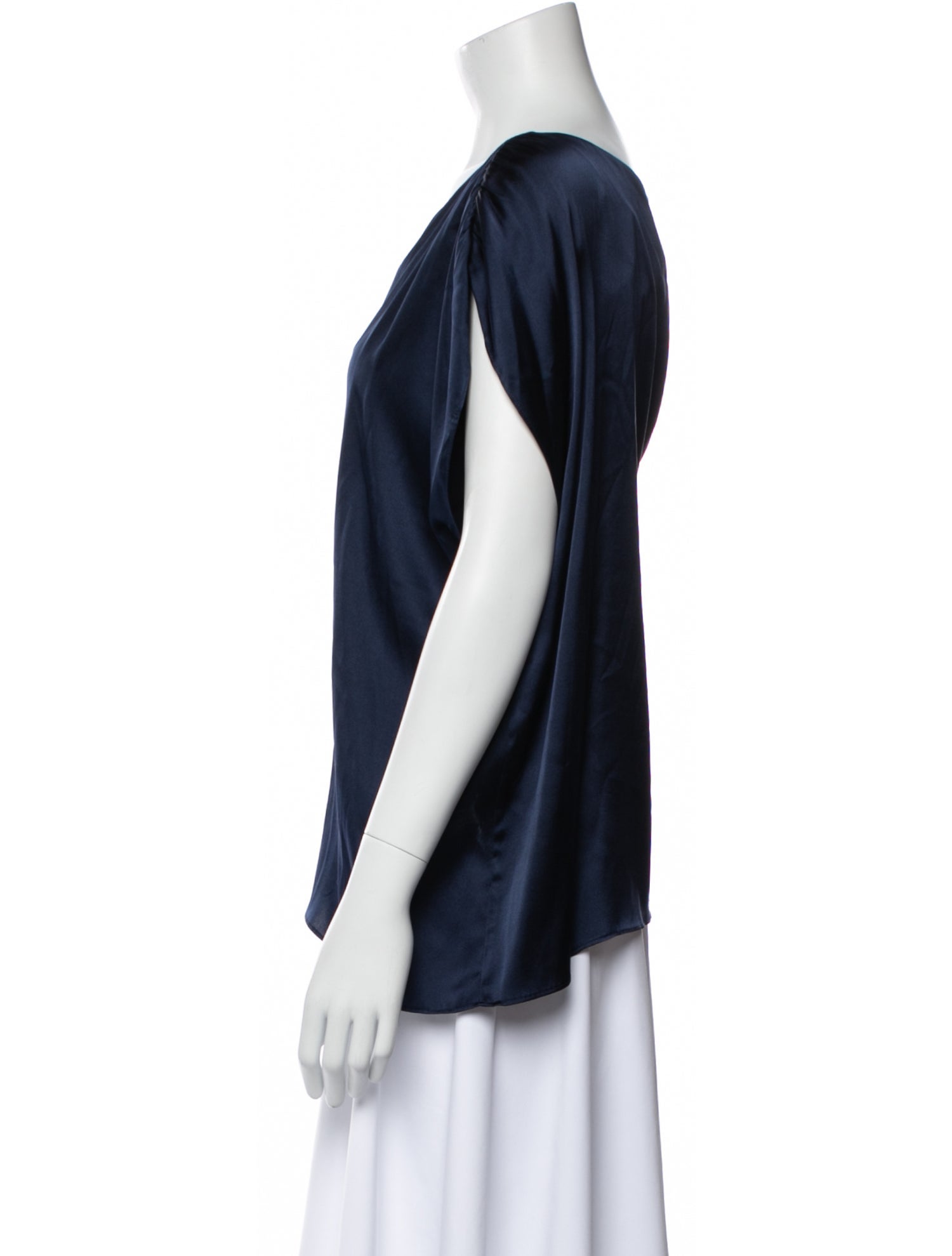 Alice + Olivia Scoop Neck Short Sleeve Blouse