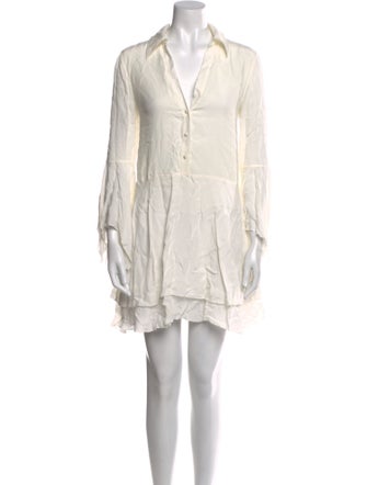 Alice + Olivia V-Neck Mini Dress