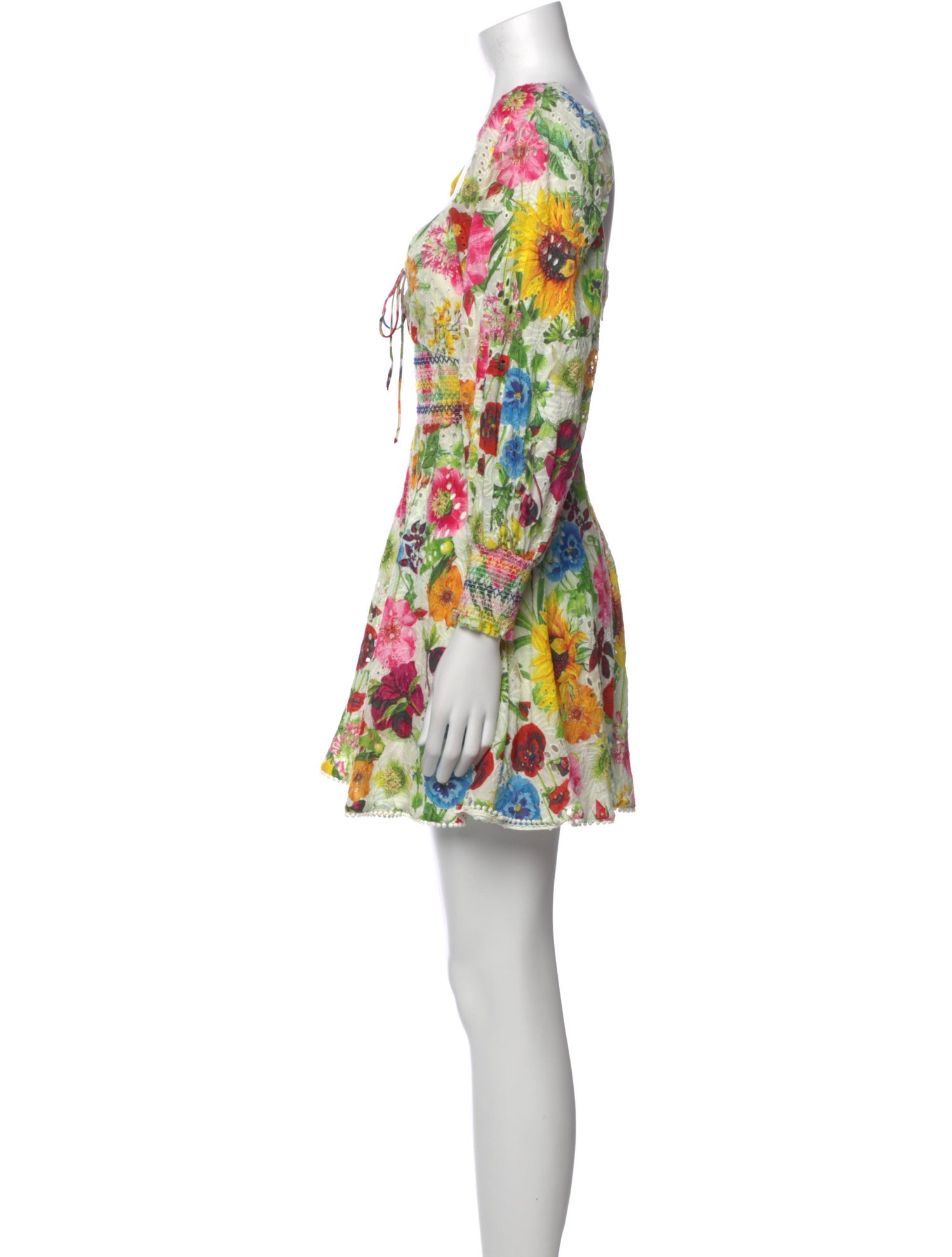 Alice + Olivia Floral Print Mini Dress