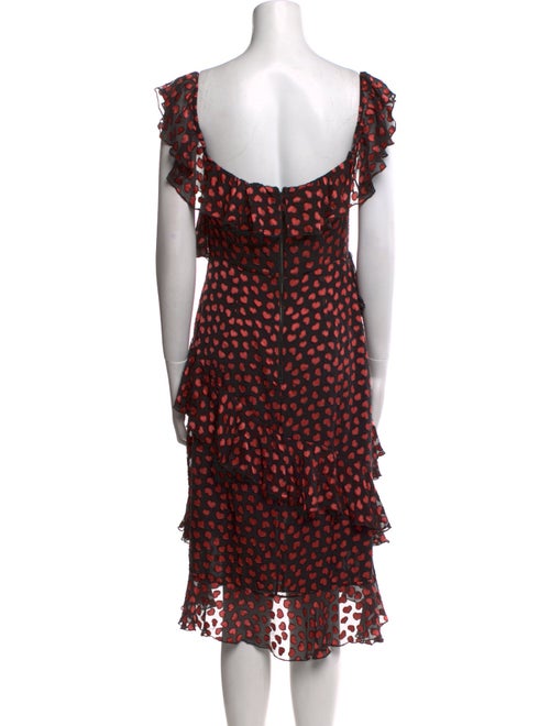 Alice + Olivia Printed Midi Length Dress