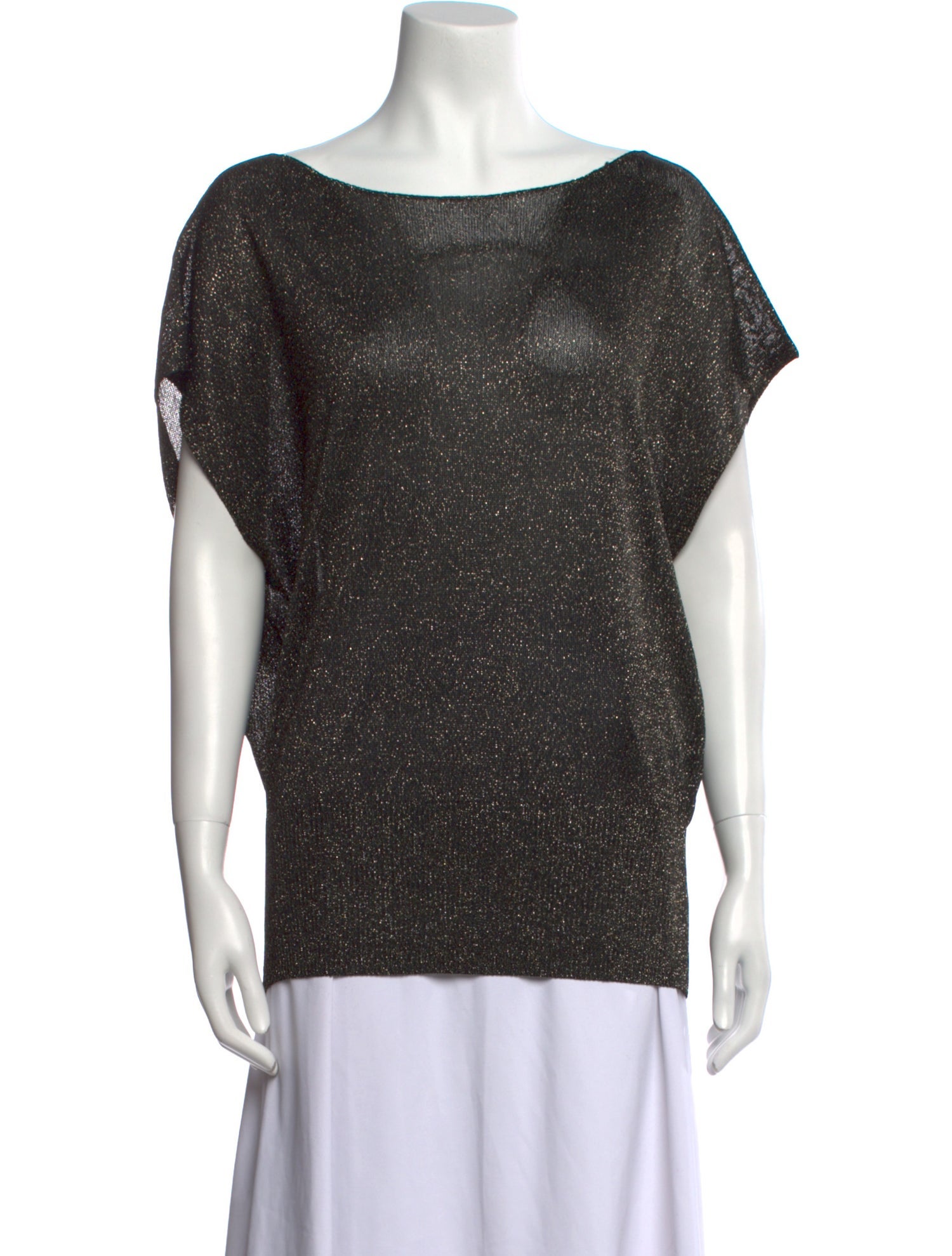 Alice + Olivia Scoop Neck Short Sleeve Top