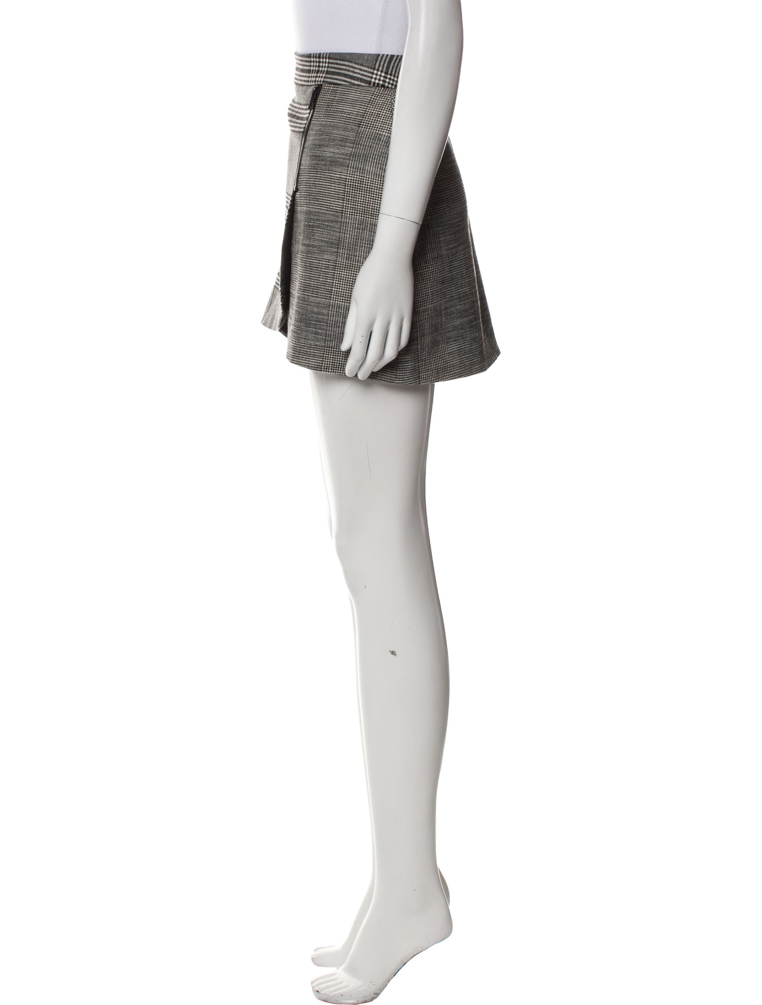 Alice + Olivia Plaid Print Mini Skirt