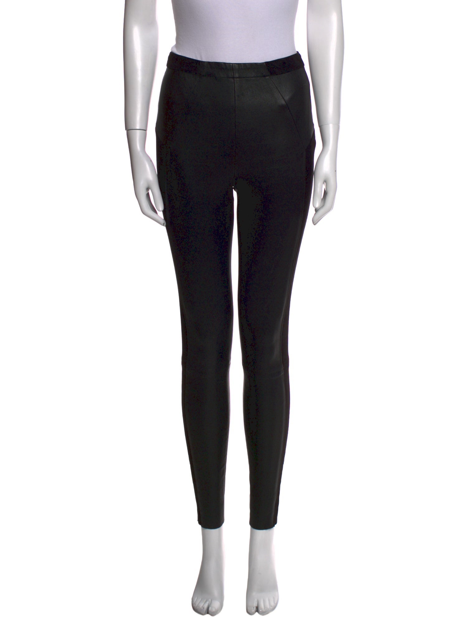 Alice + Olivia Lambskin Skinny Leg Pants