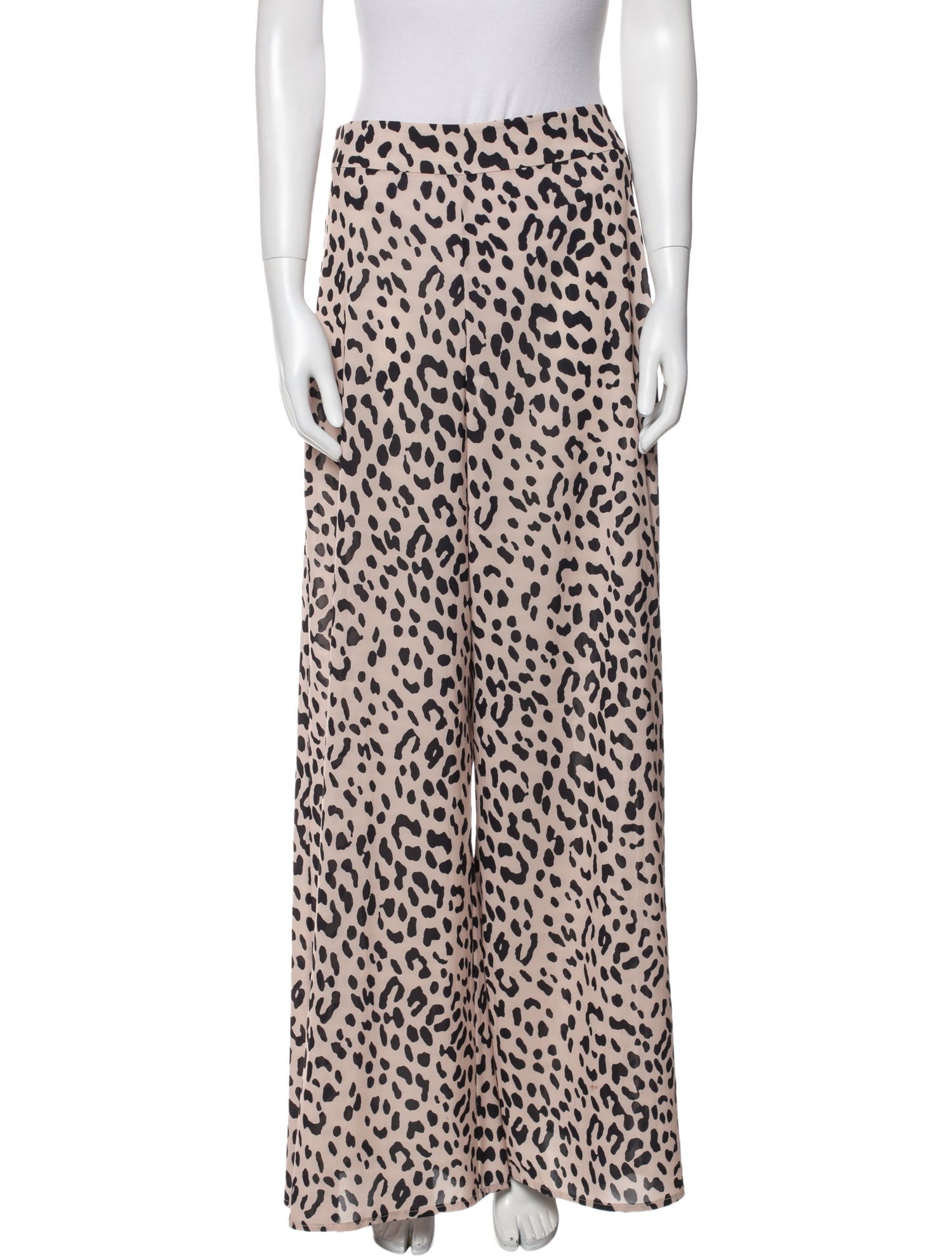 Alice + Olivia Animal Print Wide Leg Pants