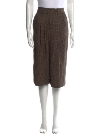 Alice + Olivia Houndstooth Print Wide Leg Pants