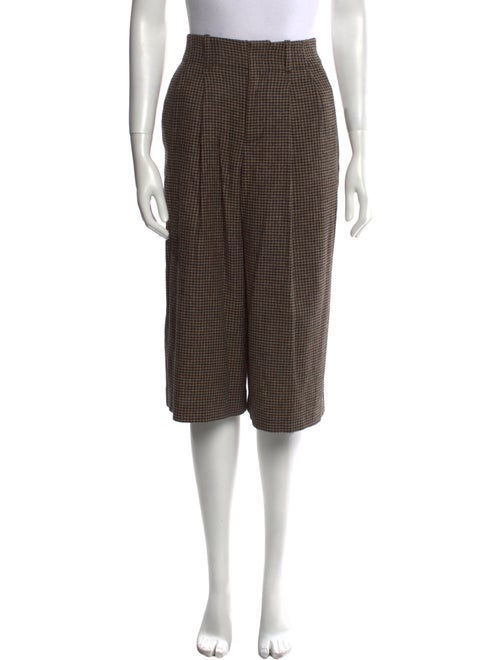 Alice + Olivia Houndstooth Print Wide Leg Pants