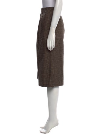 Alice + Olivia Houndstooth Print Wide Leg Pants