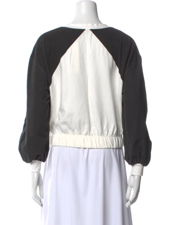 Alice + Olivia Graphic Print Scoop Neck Sweatshirt