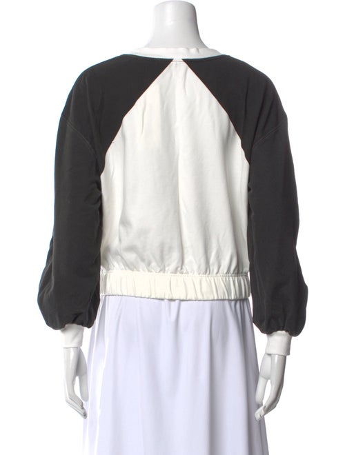 Alice + Olivia Graphic Print Scoop Neck Sweatshirt