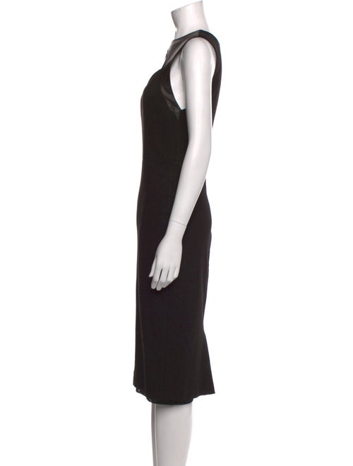 Alice + Olivia Crew Neck Midi Length Dress