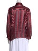 Alice + Olivia Striped Long Sleeve Blouse