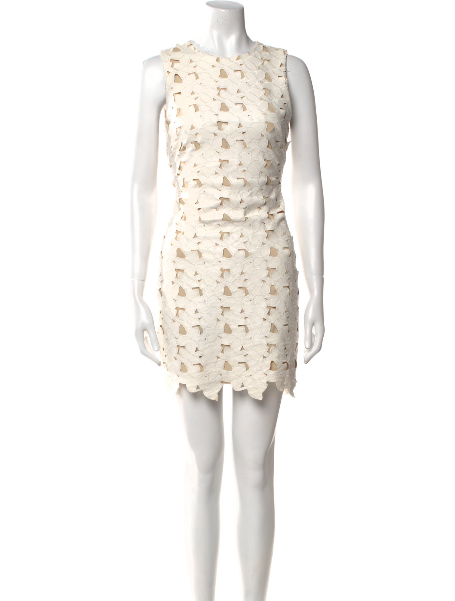 Alice + Olivia Lace Pattern Mini Dress