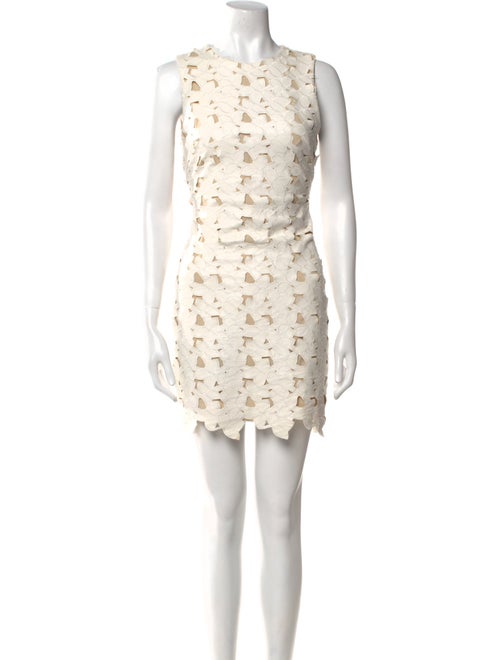 Alice + Olivia Lace Pattern Mini Dress
