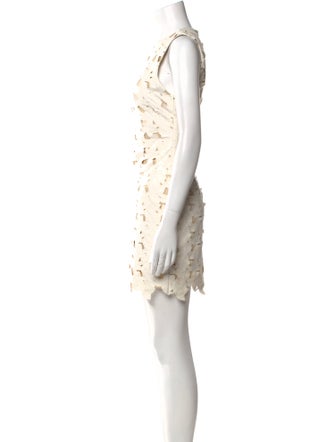 Alice + Olivia Lace Pattern Mini Dress