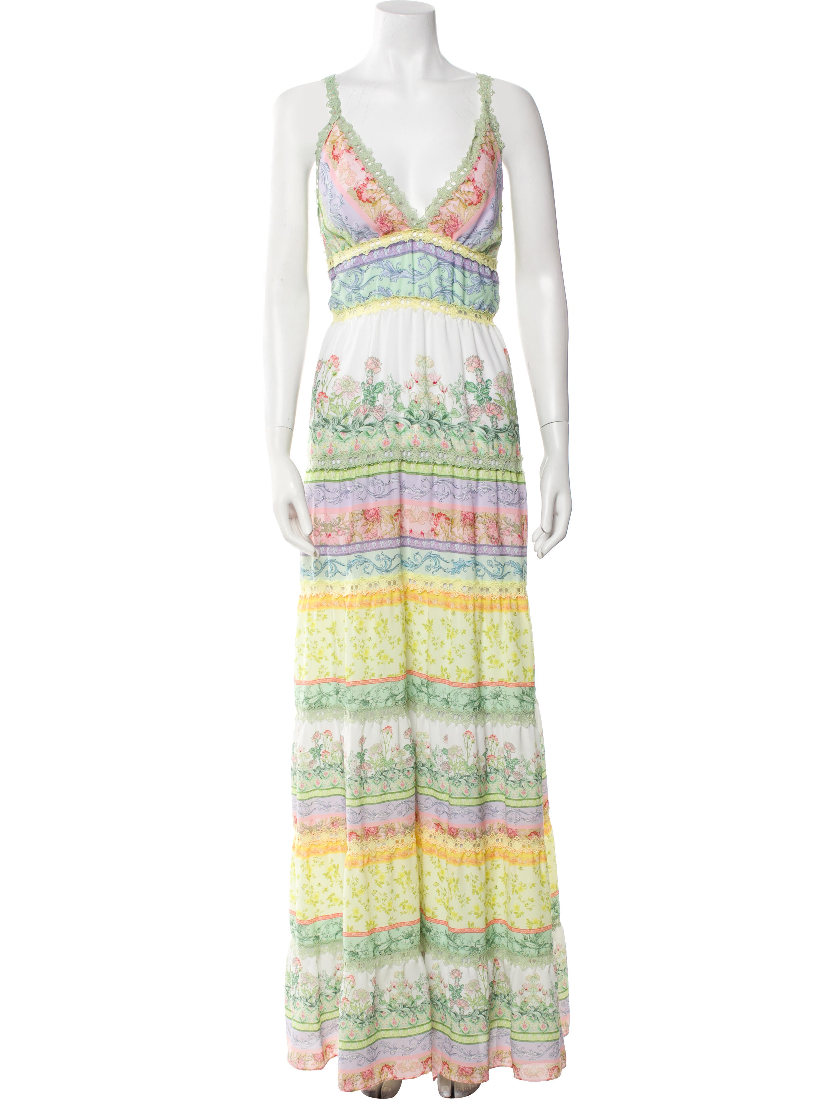 Alice + Olivia Printed Long Dress