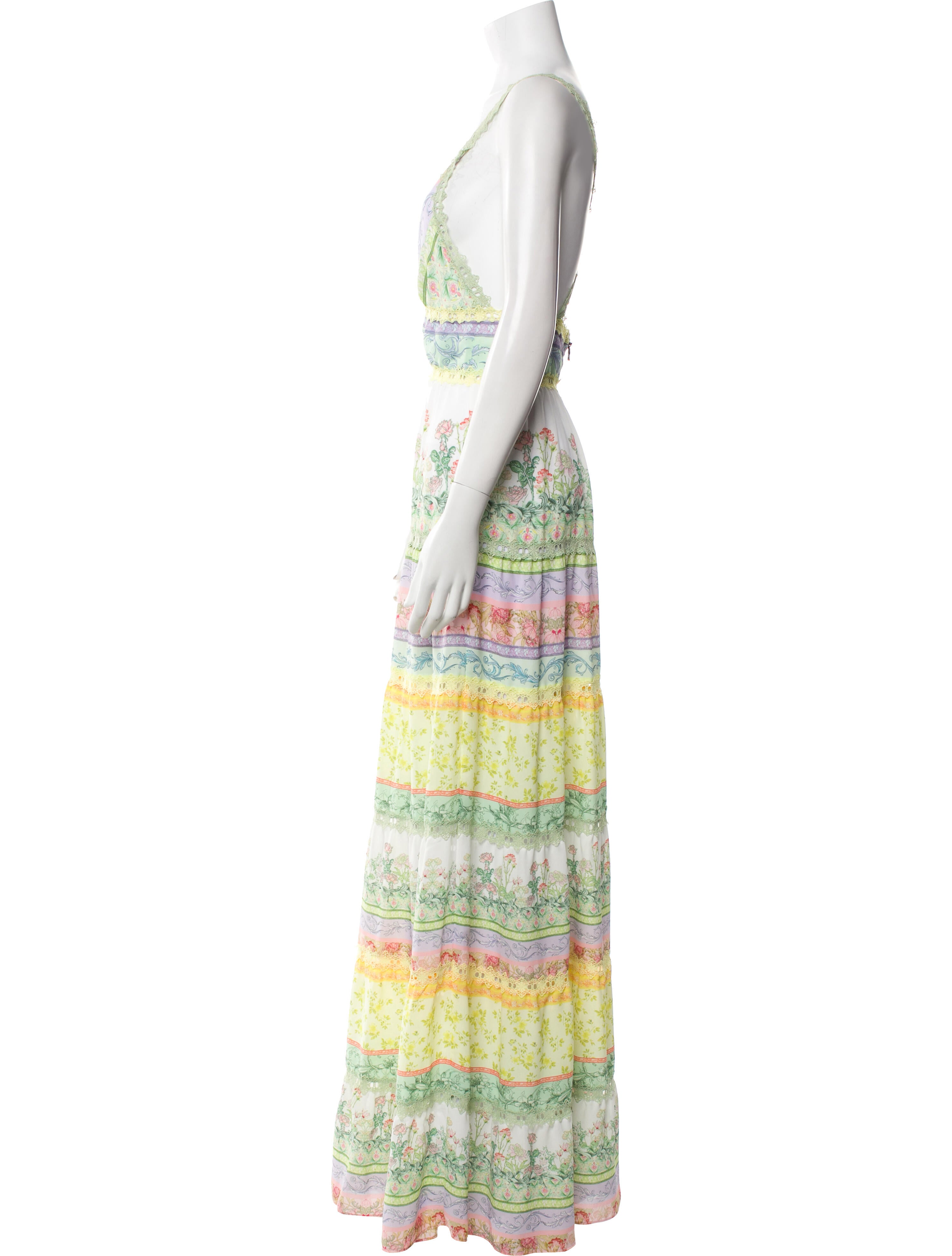 Alice + Olivia Printed Long Dress