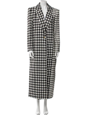 Alice + Olivia Houndstooth Print Coat