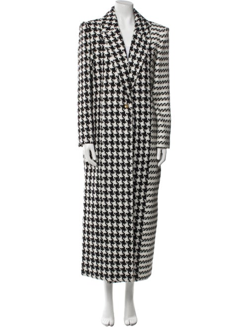 Alice + Olivia Houndstooth Print Coat