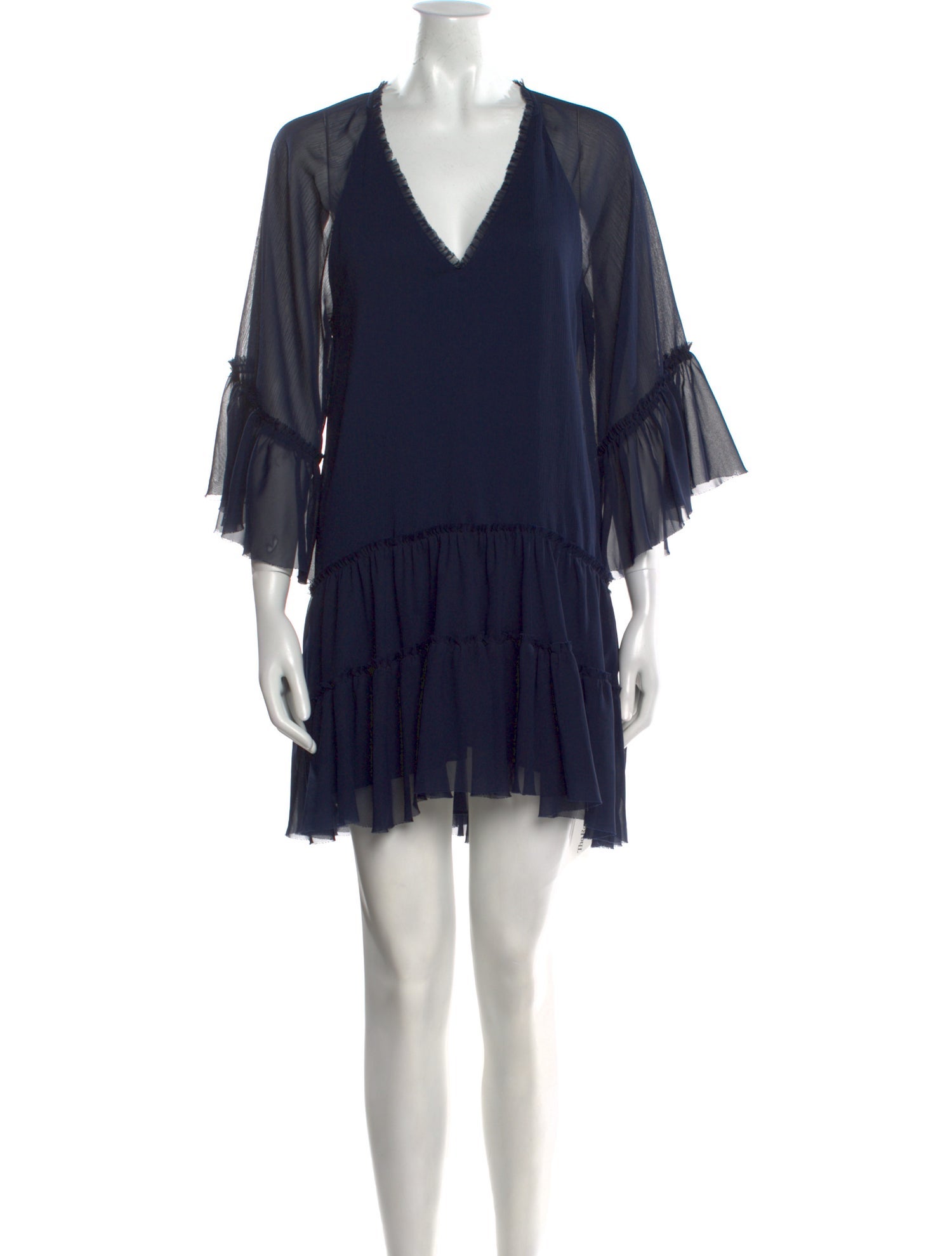 Alice + Olivia V-Neck Mini Dress